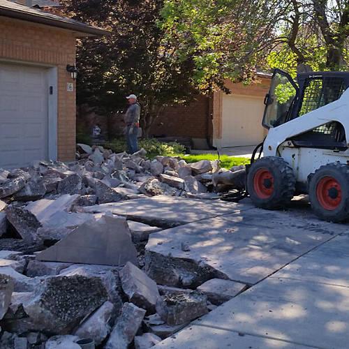 photograh of demolition in progress