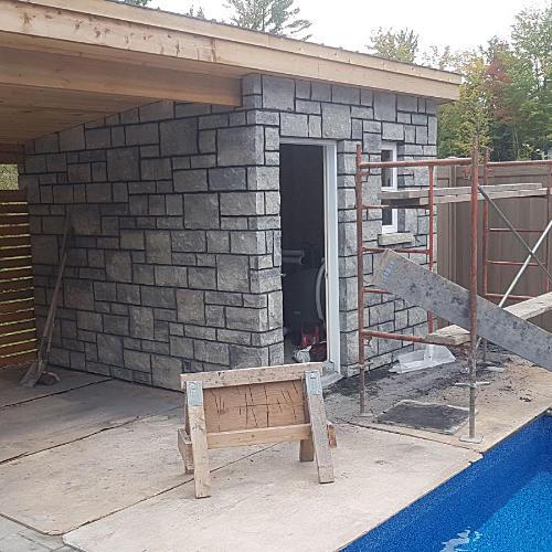 photograh of renovated pool house